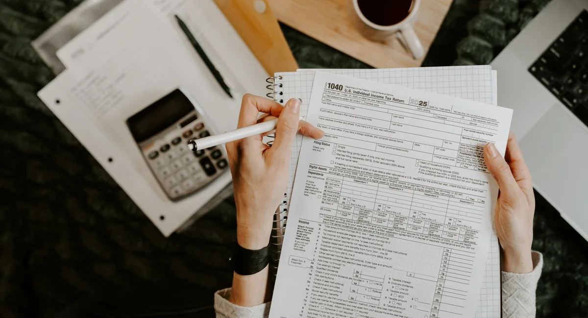 Professional consultant reviewing business documents