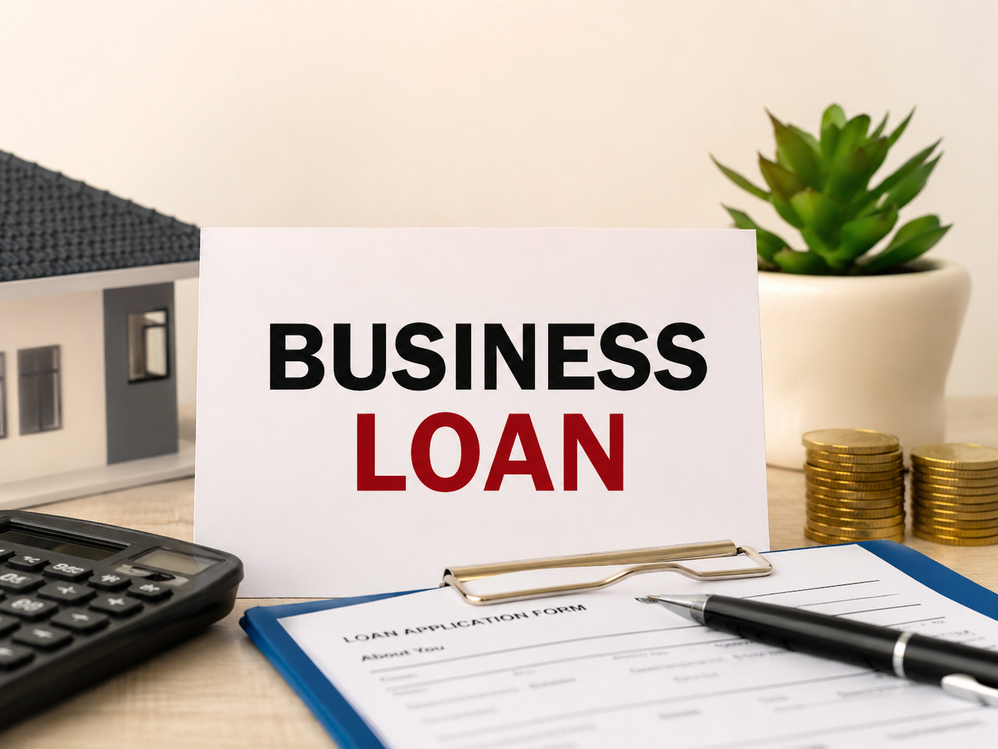 Business owners completing a finance agreement over documents