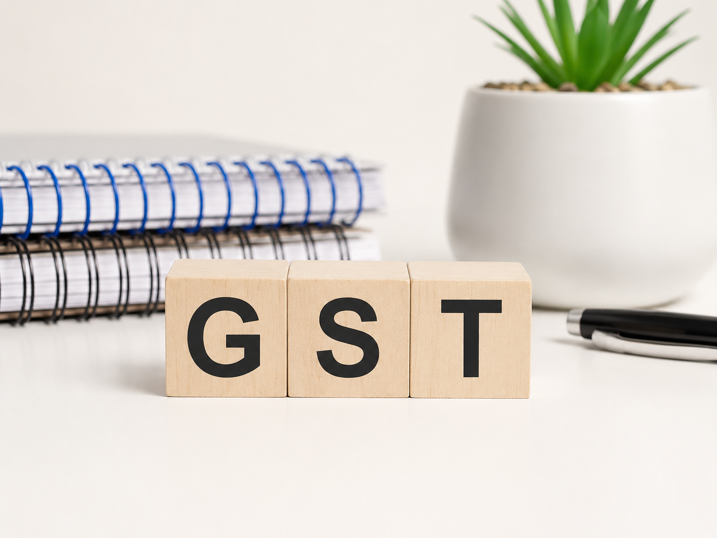 Professional reviewing GST registration and return filing documents